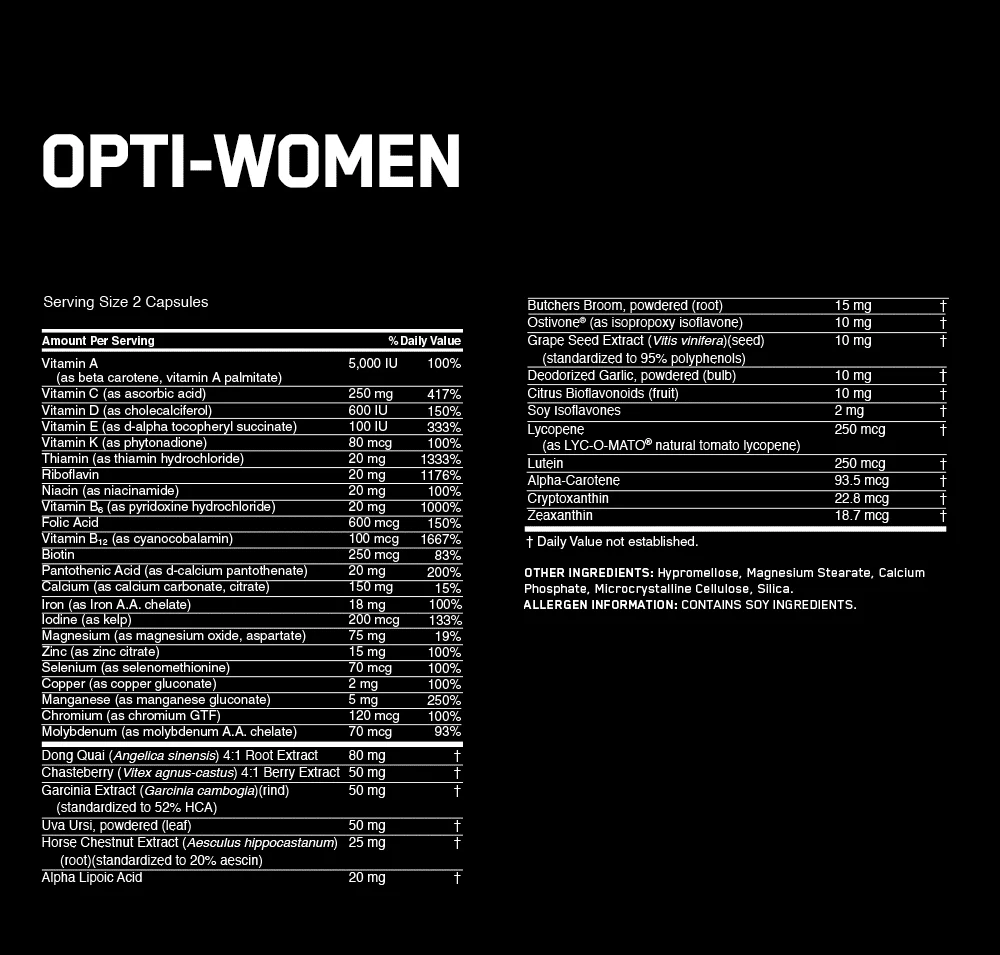 opti women multivitamin 2100