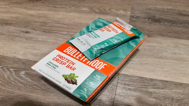Bulletproof Protein Crisp Bar with packaging