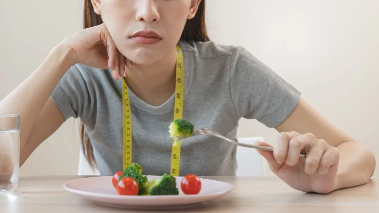 A person with an eating disorder.