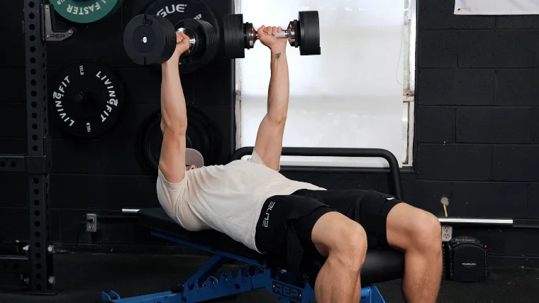 Jake Bench Pressing with the Snode Adjustable Dumbbells