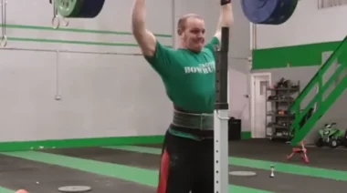 behind the neck push press