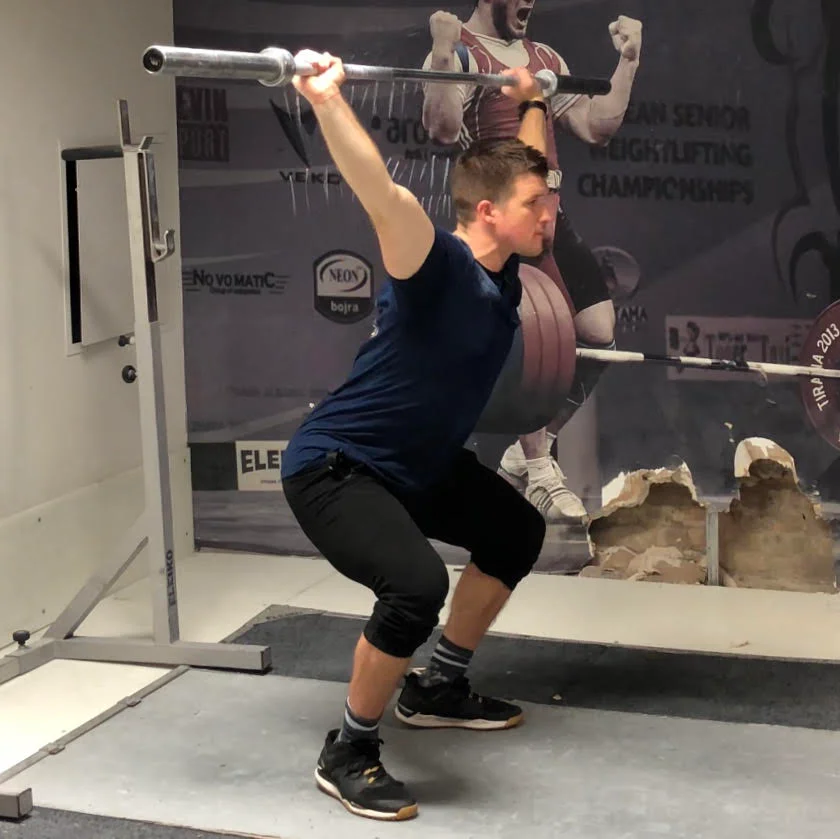 Begin Descent Overhead Squat Middle