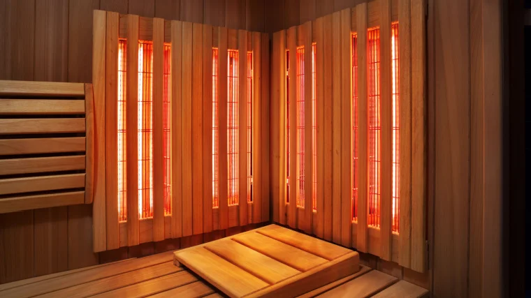 An infrared sauna.
