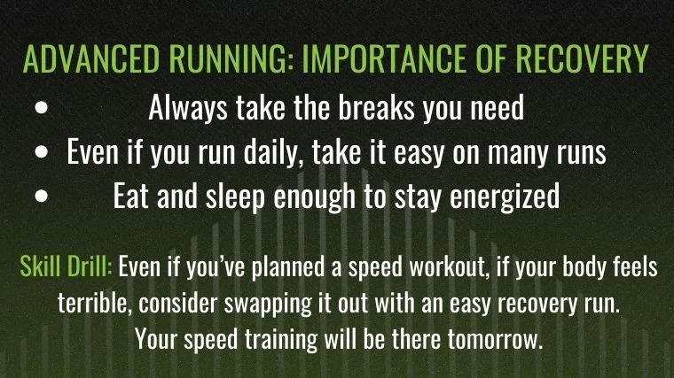 advanced running importance of recovery