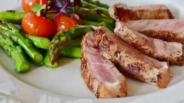 Pork and asparagus