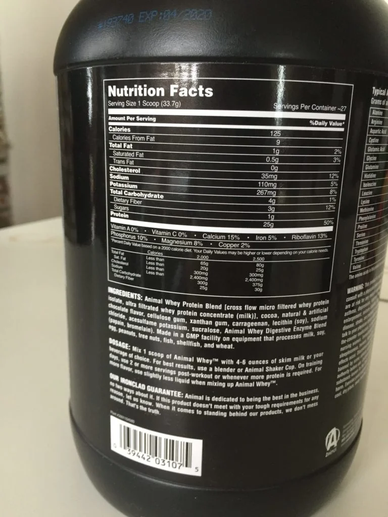 Animal Whey Nutrition Animal Whey Nutrition