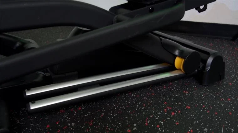 The dual sliding rails on the Sole E35 Elliptical.