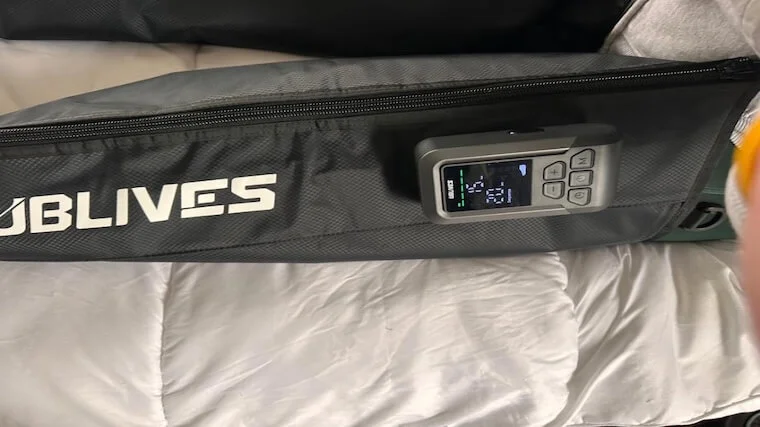 The built-in head unit of the Ublives SoleFlex Relax Air Compression Boots
