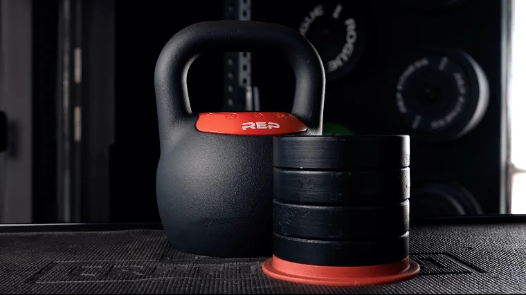 REP Fitness Adjustable Kettlebell Cast Iron Weight Plates